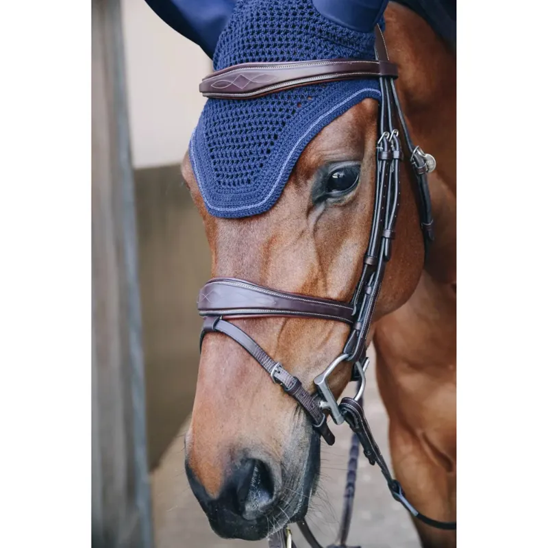 Kentucky Wellington Horse Fly Veil Sparkle Dark Navy
